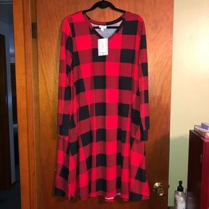 LuLaRoe Dresses - NWT - Lularoe Emily Tee shirt dress LuLaRoe Dresses - NWT - Lularoe Emily Tee shirt dress